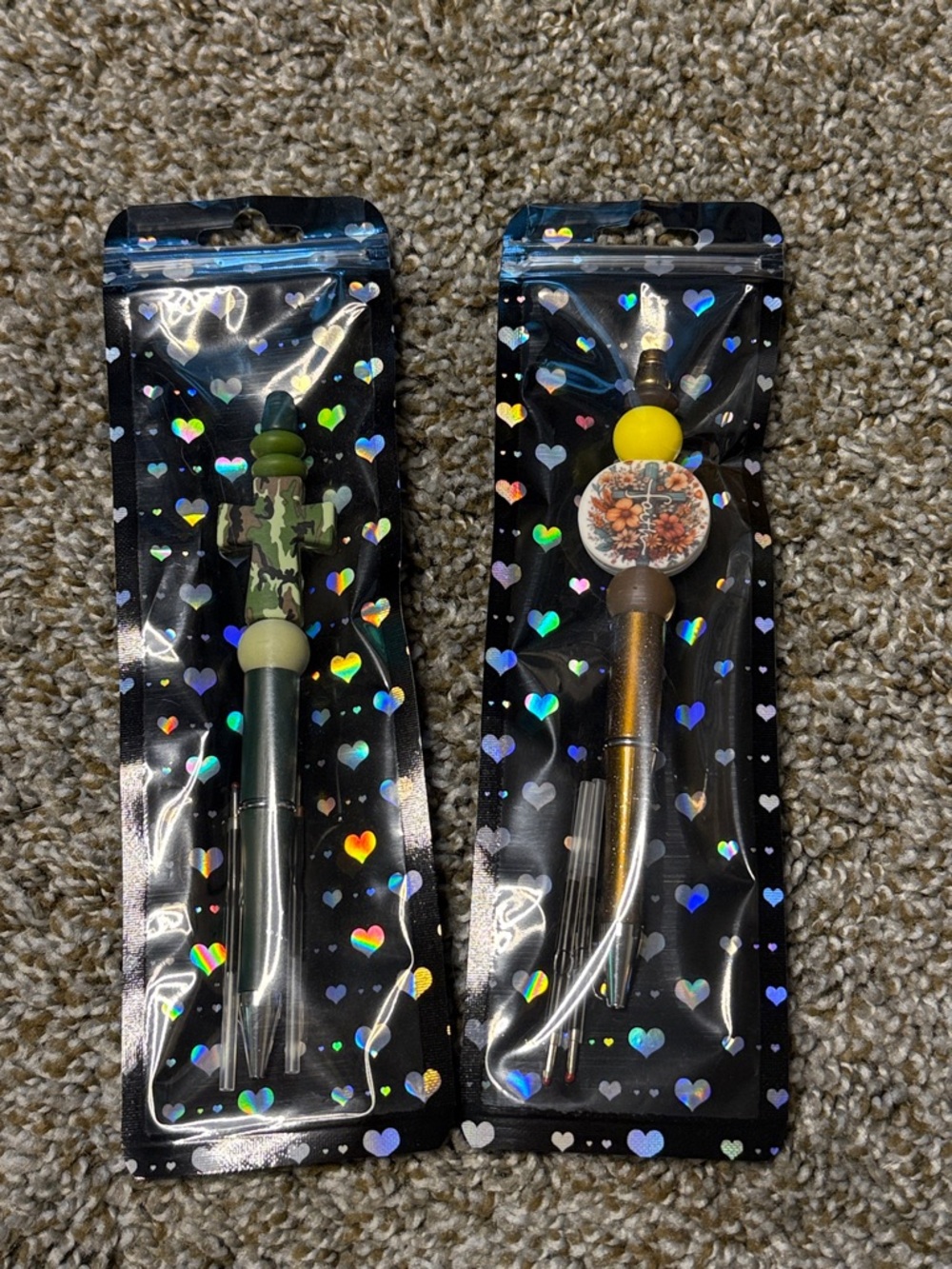 Two faith based pens with ink refills